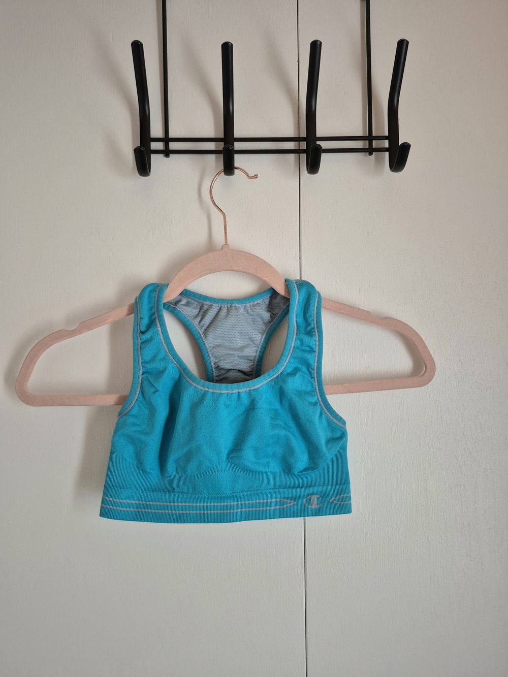 Champion Blue Racerback Sports Crop Top